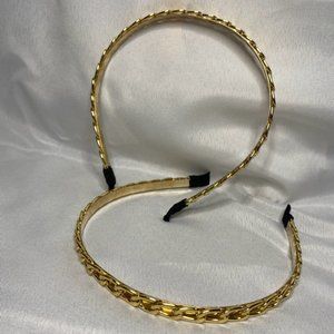 Gold chain headband